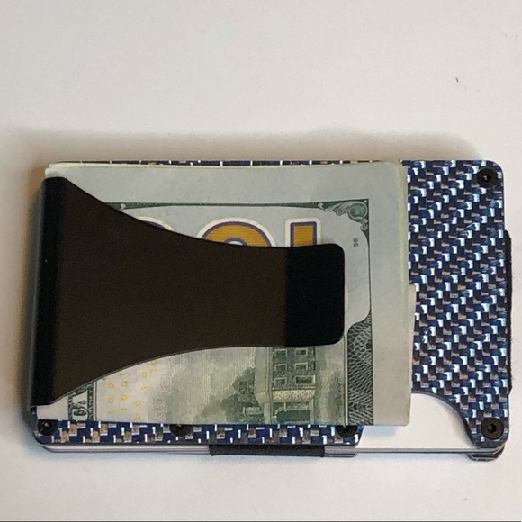 Carbon Fiber 3K RFID Slim Design Wallet Money Clip - Picture 5 of 7